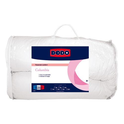 Traversin Columbia 140  Cm Blanc