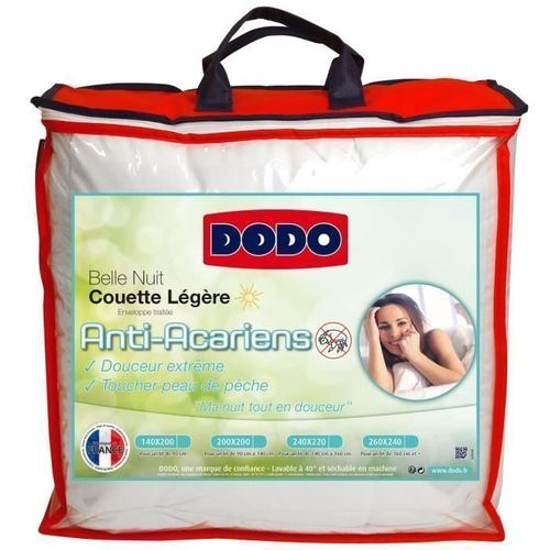Dodo Couette Legere Belle Nuit - 200 X 200 Cm - Blanc