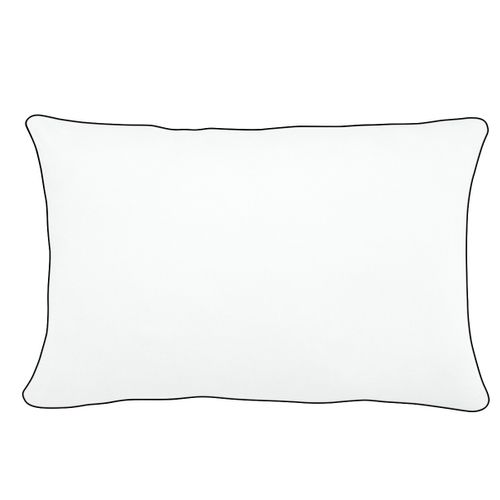 Taie D'oreiller Confort Jersey Coloris Blanc 65 X 65 Cm Blanc