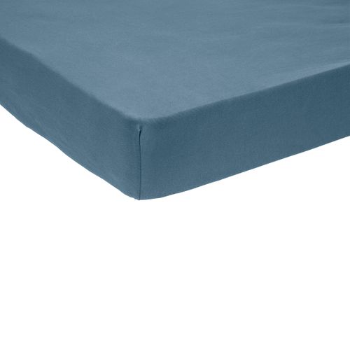 Drap Housse Bébé Confort Jersey Coloris Denim 70 X 140 Cm Bleu
