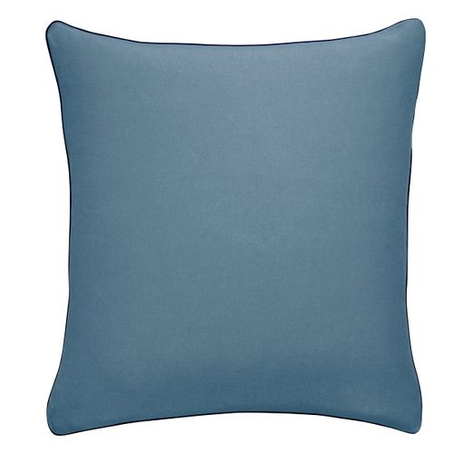Taie D'oreiller Confort Jersey Coloris Denim 50 X 75 Cm Bleu
