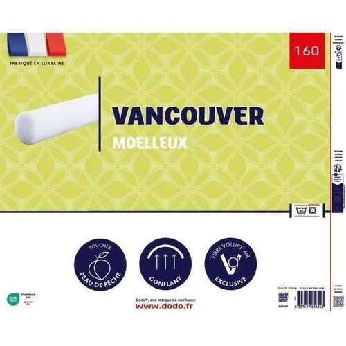 Traversin Vancouver 160 Cm - 100% Polyester -