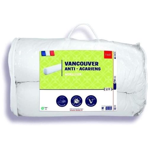Traversin Vancouver 160 Cm - Anti-acariens - 100% Polyester -