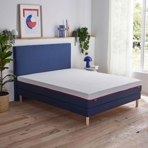 Matelas Mousse L'incontournable Ferme 140 X 190 Cm Blanc, Bleu Foncé