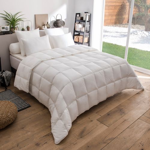 Couette Toucher Duvet - Tempérée 240 X 260 Cm Blanc