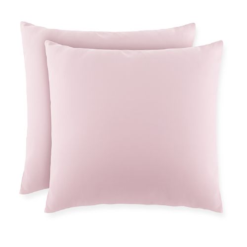 Lot De 2 Taies D'oreiller 2 En 1 - Alèse Absorbante Intégrée - Coloris Poudre 60 X 60 Cm Rose Clair