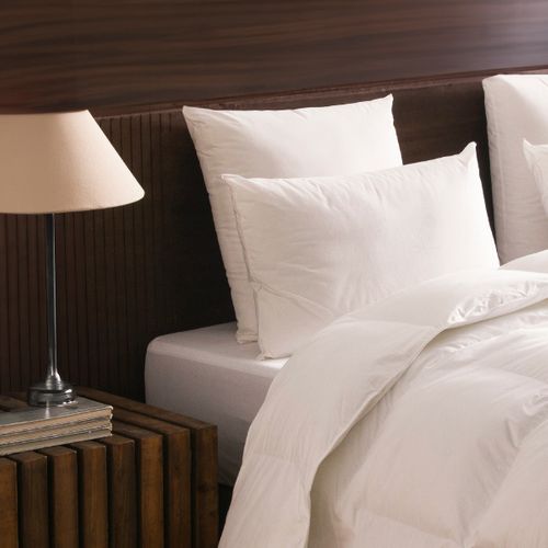 Oreiller Alpage - 55% Duvet - 30% Laine Thermorégulante - Medium 60 X 60 Cm Blanc