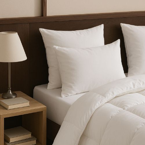 Oreiller Du Berger - 30% Laine Thermorégulante - Medium 60 X 60 Cm Blanc