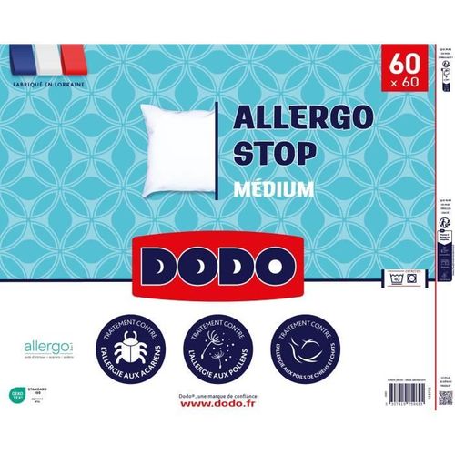 Oreiller - Allergo Stop - 60 X 60 Cm