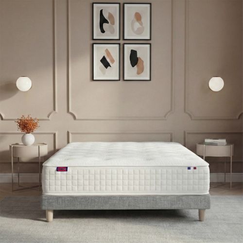 Matelas Ressort 160x200 cm Plénitude Epaisseur 27 cm Blanc