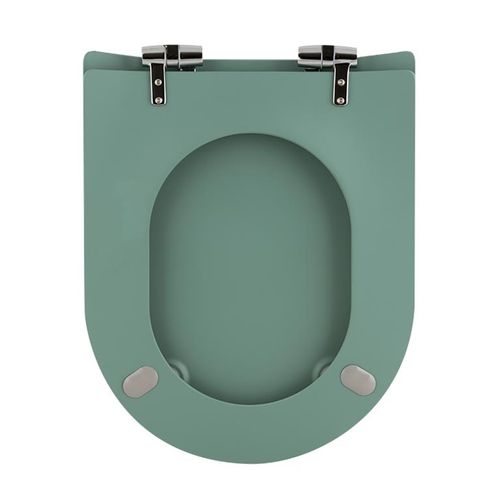 Abattant Wood Slim Déclipsable Uni - 36.5x48 Cm - Multicolore