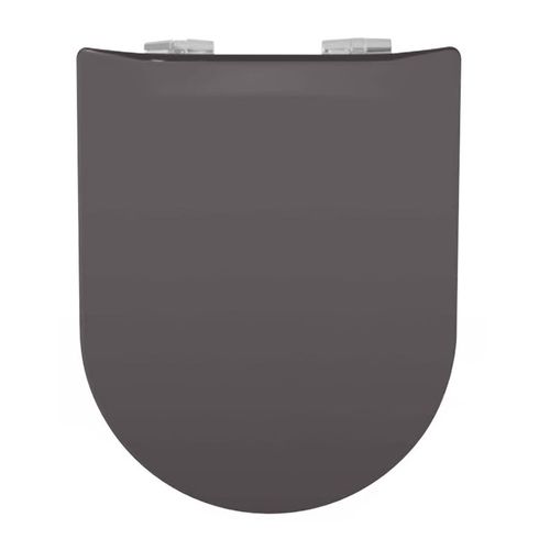 Abattant Wood Slim Déclipsable Uni - 36.5x48 Cm - Gris Anthracite