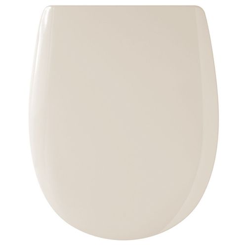 Abattant Easy Clip Avec Descente Manuelle Uni - 36x46.5 Cm - Beige
