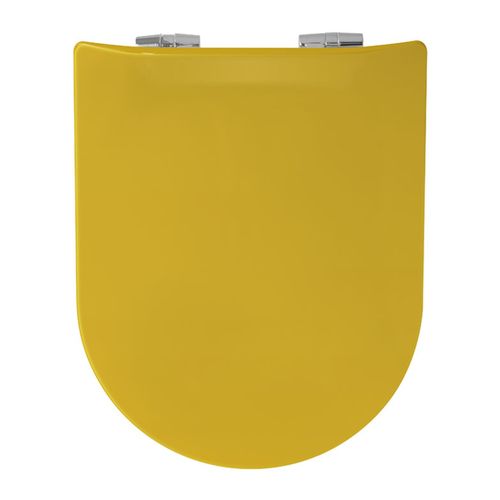 Abattant Wood Slim Déclipsable Uni - 36.5x48 Cm - Jaune Curry