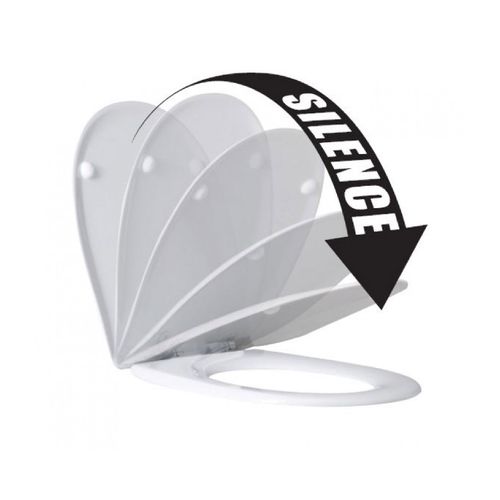 Abattant Easy Clip Avec Descente Assistée Au Style Feng-shui - 38x49.5 Cm - Beige