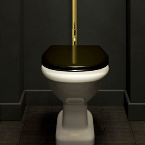 Abattant Easy Clip Avec Descente Manuelle Uni - 36x46.5 Cm - Noir