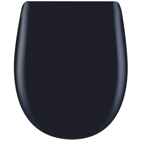 Abattant Easy Clip Avec Descente Manuelle Uni - 36x46.5 Cm - Noir