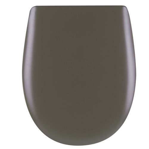 Abattant Easy Clip Avec Descente Manuelle Uni - 36x46.5 Cm - Gris Anthracite