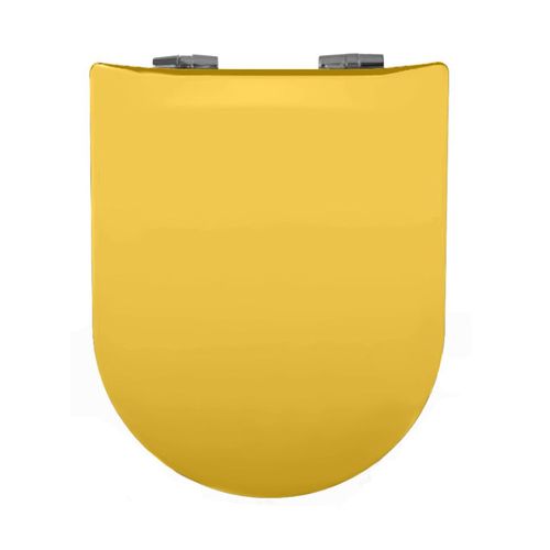 Abattant Wood Slim Déclipsable Uni - 36.5x48 Cm - Jaune
