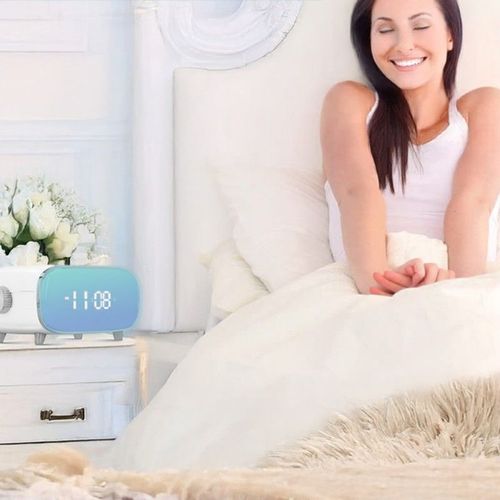 Radio Réveil Blanc Avec Simulateur D’aube Et Crépuscule - 13067