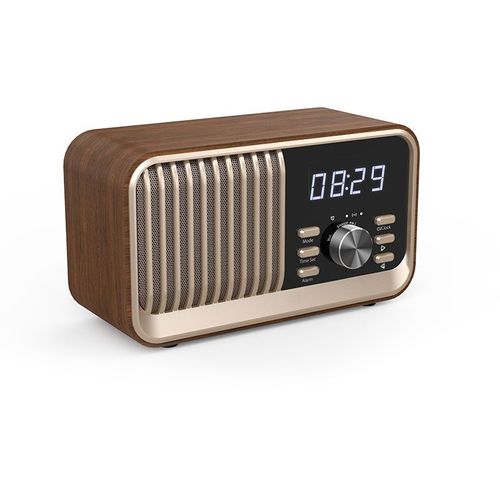 Radio Fm Portable - Cvg - Bebop Fm - Bluetooth - Batterie Intégrée - Bois