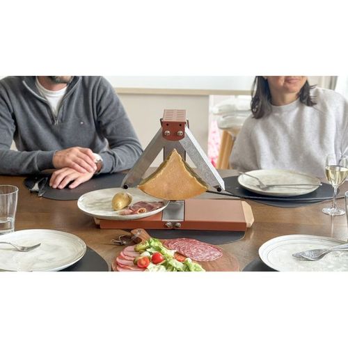 Appareil à Raclette - Brézière® - Signatures - Corail - 230v 1000w - Poignées Bois -