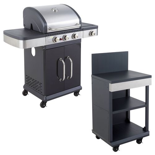 Barbecue Au Gaz Fidgi 3 Avec Desserte