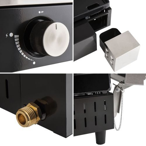 Plancha Gaz En Fonte Finesta - 3 Brûleurs