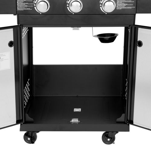 Barbecue Au Gaz Fyra Avec Thermomètre - 3 Brûleurs