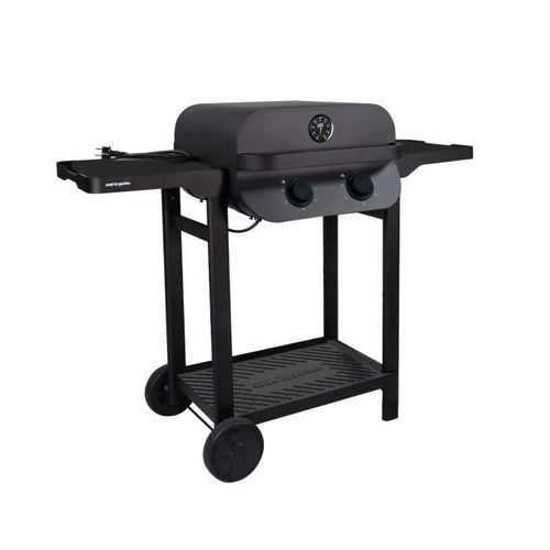 Barbecue Électrique - Cook In Garden - Flavo - 100% Grille - Fonte Émaillée - L.48,5 X L.41,5 Cm
