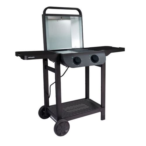 Barbecue Électrique - Cook In Garden - Flavo - 100% Grille - Fonte Émaillée - L.48,5 X L.41,5 Cm