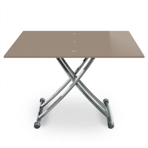 Table Basse Relevable Carrera Taupe Laqué