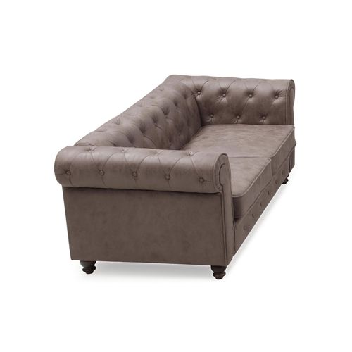 Grand Canapé 2 Places Chesterfield Vintage