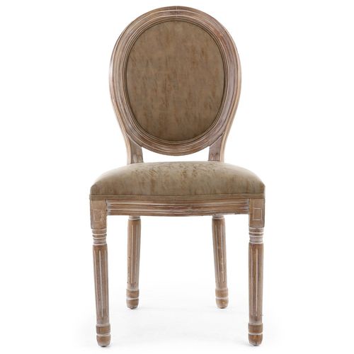 Lot De 2 Chaises Médaillon "quing" 96cm Taupe