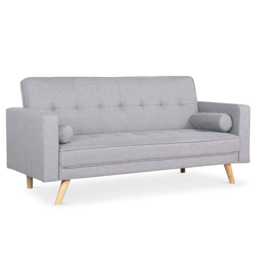 Canapé Convertible Scandinave Slow 3 Places - Gris Clair