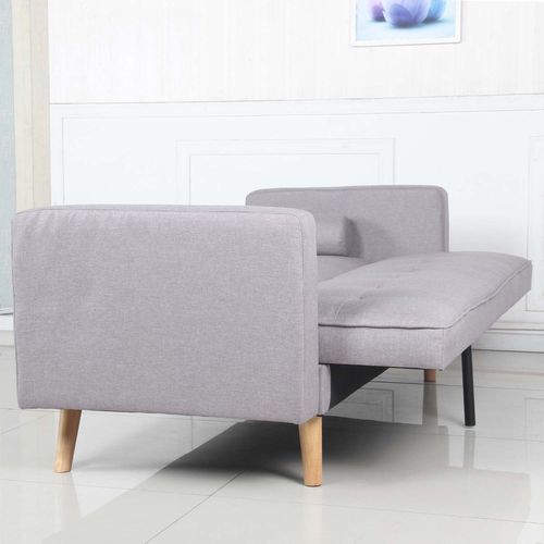 Canapé Convertible Scandinave Slow 3 Places - Gris Clair