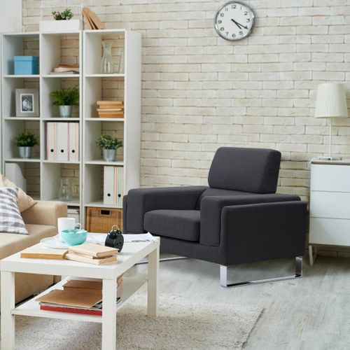 Fauteuil Barth Tissu Noir