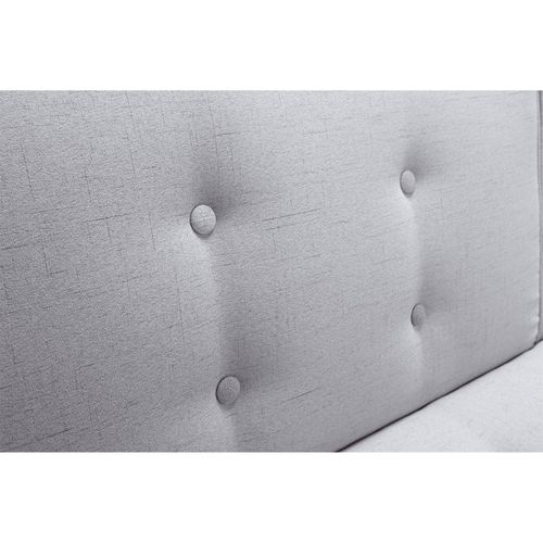 Canapé Convertible "jeanot" 180 cm Gris Clair