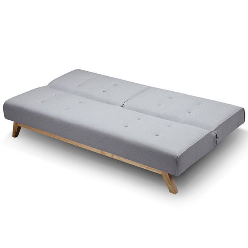 Canapé Convertible "jeanot" 180 cm Gris Clair
