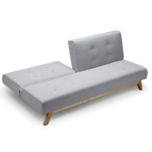 Canapé Convertible "jeanot" 180 cm Gris Clair