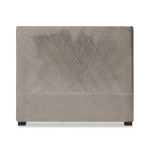 Tête De Lit Diam 140cm Velours Taupe