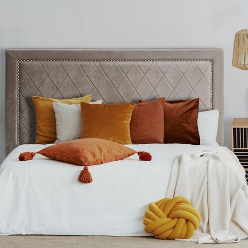 Tête De Lit Meghan 160cm Velours Taupe