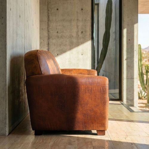 Canapé 3 Places Club Perle Tissu Vintage