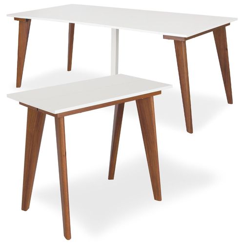 Table Console Extensible Flavie Blanc