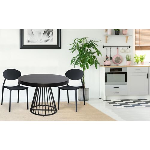 Lot De 4 Chaises Empilables Balagan Noir