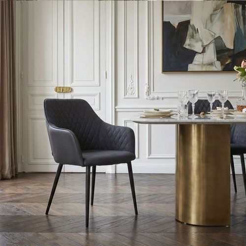 Lot De 2 Chaises/fauteuils Louisa Noir