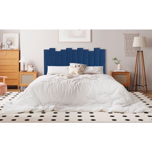 Tête De Lit Lucky 160 Cm Velours Bleu