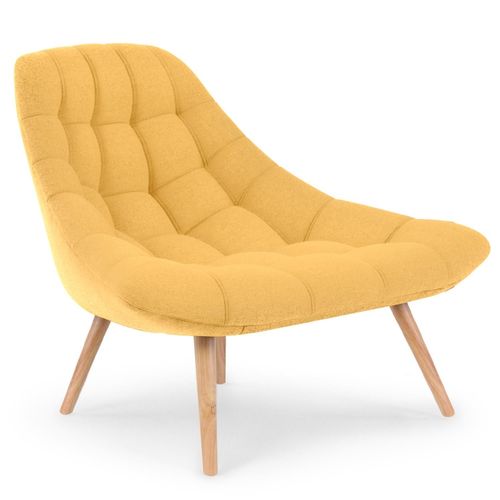 Fauteuil Danios Tissu Jaune