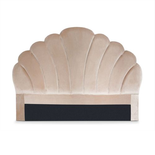 Tête De Lit Mermaid 140 Cm Velours Taupe