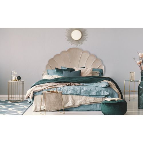 Tête De Lit Mermaid 140 Cm Velours Taupe